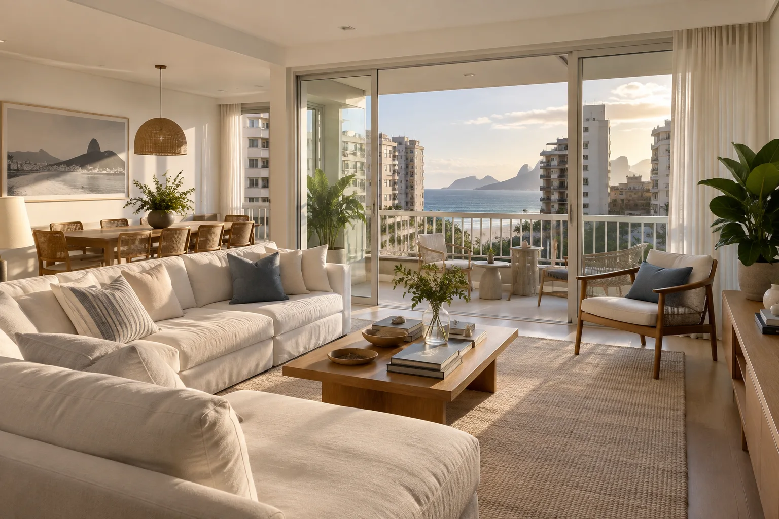 Apartamento com vista para o mar em Ipanema